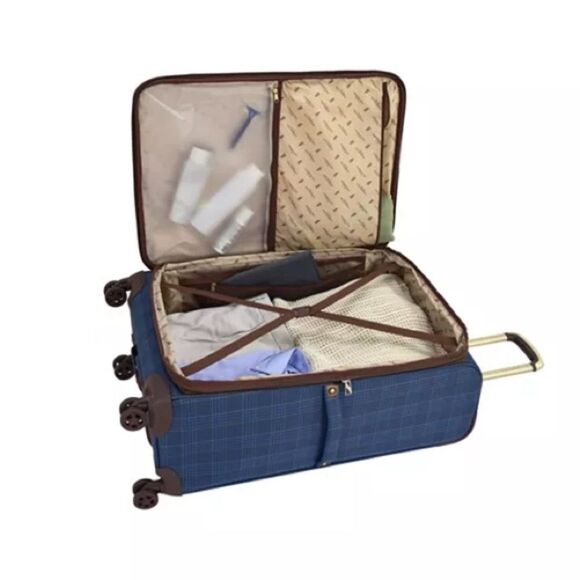 London Fog Brentwood III 20” Carry-On Spinner Luggage Light Exp. Suitcase Wheel - Picture 4 of 13